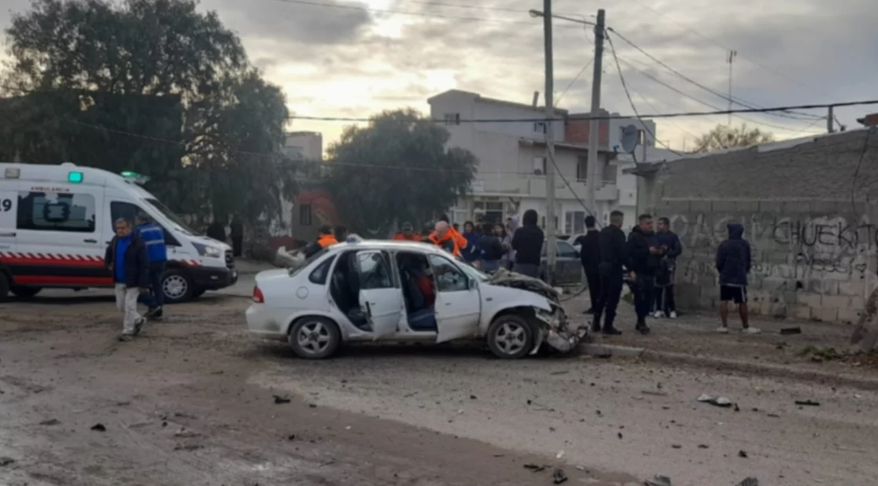 Persecución y choque en Puerto Madryn